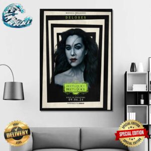 New Character Posters For Beetlejuice 2 Featuring Monica Bellucci Releasing In Theaters On September 6 2024 Poster Canvas Home Decor