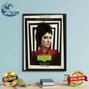 New Character Posters For Beetlejuice 2 Featuring Winona Ryder Releasing In Theaters On September 6 2024 Poster Canvas