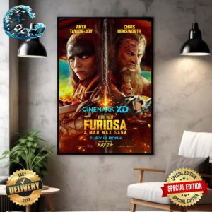 New Cinemark XD Poster For Furiosa A Mad Max Saga Home Decor Poster Canvas