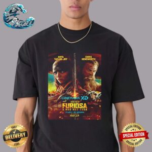 New Cinemark XD Poster For Furiosa A Mad Max Saga Unisex T-Shirt