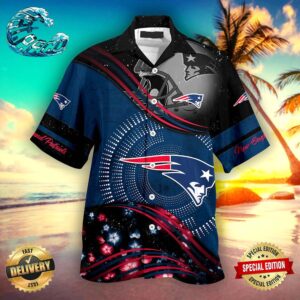 New England Patriots NFL Hawaiian Shirt Beach Shorts