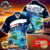 New York Giants America Flag Tropical Floral Aloha Hawaiian Shirt Beach Shorts Custom Name For Men Women