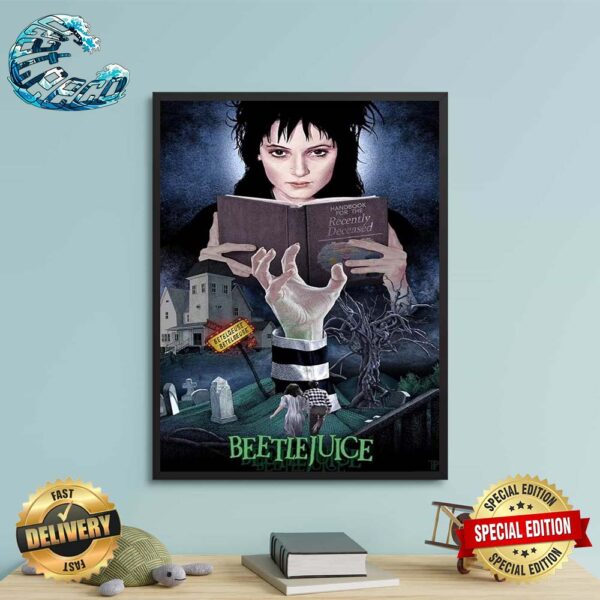 New Poster For Beetlejuice 24 Pittides Release On May 17 2024 Limited Edition Home Decor Poster Canvas