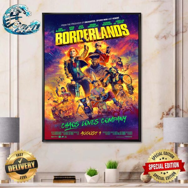 New Poster For Eli Roth’s Borderlands Releasing In Theaters On August 9 Home Decor Poster Canvas