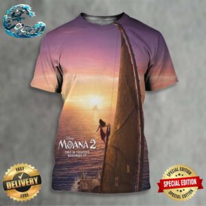 New Poster For Moana 2 Releasing In Theaters On November 27 All Over Print Shirt
