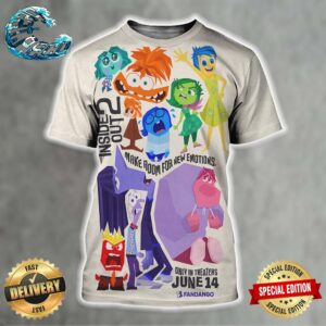 New Poster Inside Out 2 Fandango Only In Theaters June 14 All Over Print Shirt