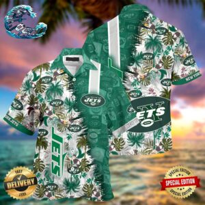 New York Jets NFL Hawaiian Shirt Beach Shorts