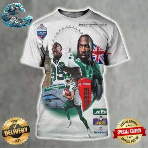 New York Jets Will Face Minnesota Vikings At Tottenham Hotspur Stadium In London On October 6 All Over Print Shirt