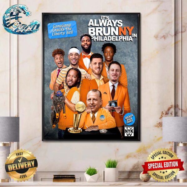 New York Knicks It’s Always Brunny In Philadelphia Home Decor Poster Canvas