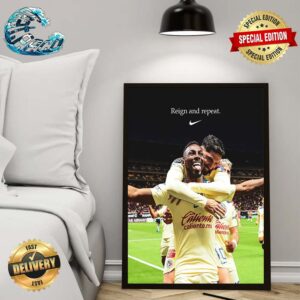 Nike Tribute Club América With 15th Title Reign And Repeat Home Decor Poster Canvas