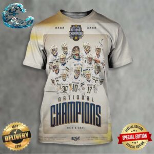 Notre Dame Fighting Irish Back To Back NCAA Men’s Lacrosse National Champions 2023-2024 All Over Print Shirt