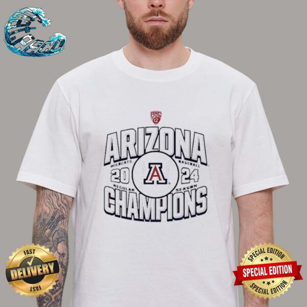 Official Arizona Wildcats Baseball 2024 Regular Season Champions PAC-12 Unisex T-Shirt