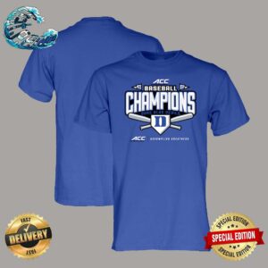 Official Duke Blue Devils 2024 ACC Baseball Conference Tournament Champions Vintage T-Shirt