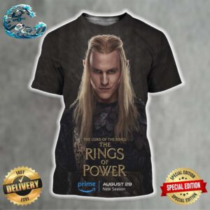 Official First Poster For The Lord Of The Rings The Rings Of Power Season 2 Releasing On Prime Video On August 29 All Over Print Shirt