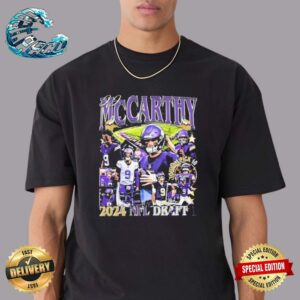 Official J J Mccarthy 2024 NFL Draft Vintage T-Shirt