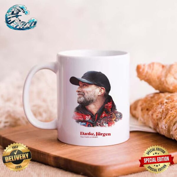 Official Jurgen Klopp You Made Us Dream Ceramic Mug