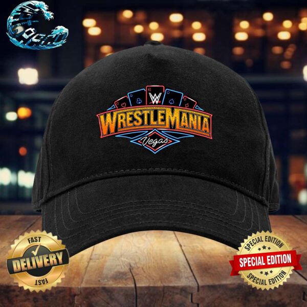 Official Logo WWE WrestleMania 41 Las Vegas Classic Cap Snapback Hat
