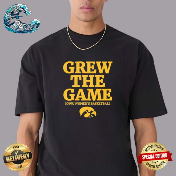 Official Logo Women’s Basketball Grew The Game Iowa Hawkeyes Vintage T-Shirt