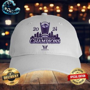 Official Minnesota PWHL Walter Cup Champions 2024 Skyline Unisex Hat Snapback Cap