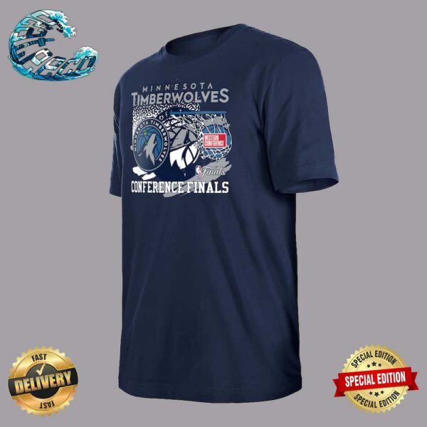Official Minnesota Timberwolves New Era 2024 Western Conference Finals Vintage T-Shirt