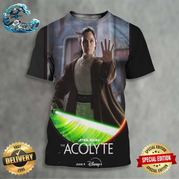 Official New Character Indara Poster For Star Wars The Acolyte Premiering On Disney+ On June 4 All Over Print Shirt
