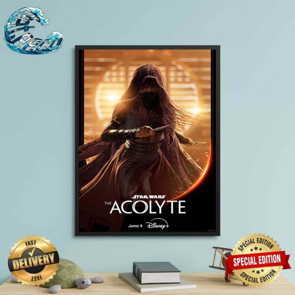 Official New Character Mae Poster For Star Wars The Acolyte Premiering On Disney+ On June 4 Poster Canvas