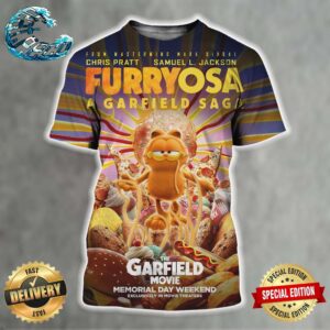 Official New Furiosa Themed Poster For The Garfield Movie Releasing In Theaters On May 24 All Over Print Shirt