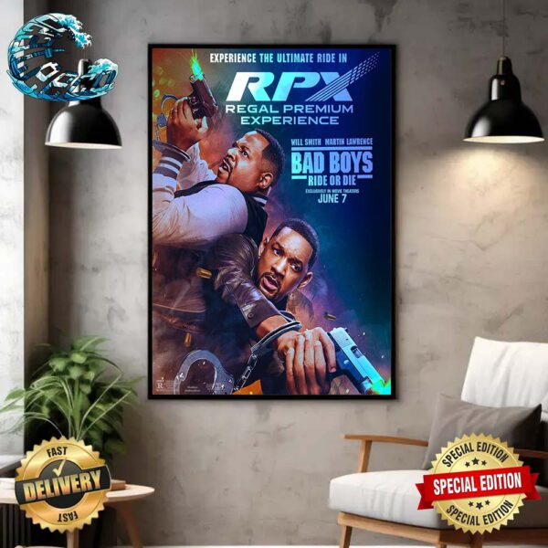 Official New Poster For Bad Boys Ride Or Die Releasing In Theaters On June 7 Home Decor Poster Canvas