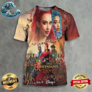 Official New Poster For Descendants The Rise Of Red Releasing On Disney+ On July 12 All Over Print Shirt