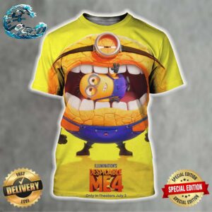 Official New Poster For Despicable Me 4 Releasing In Theaters On July 3 All Over Print Shirt