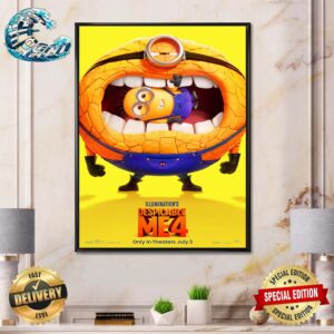 Official New Poster For Despicable Me 4 Releasing In Theaters On July 3 Poster Canvas