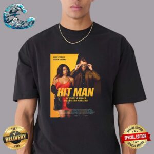 Official New Poster For Hit Man Starring Glen Powell Releasing On Netflix On June 7 Vintage T-Shirt