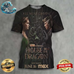 Official New Poster For House Of The Dragon Season 2 Premiering On Max On June 16 All Over Print Shirt