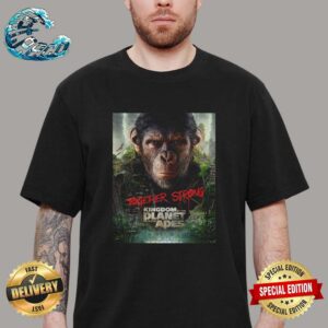 Official New Poster For Kingdom Of The Planet Of The Apes Together Strong Vintage T-Shirt