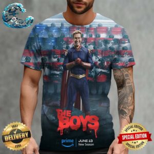 Official New Poster For The Boys Season 4 Homelander Premieres June 13 All Over Print Shirt