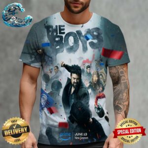 Official New Poster For The Boys Season 4 Premieres June 13 All Over Print Shirt
