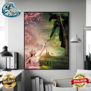 Official New Poster For Wicked Thanksgiving Everyone Deserves A Chance To Fly Home Decor Poster Canvas