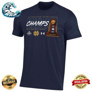 Official Notre Dame Fighting Irish NCAA Men’s Lacrosse National Champions Trophy 2024 Premium T-Shirt