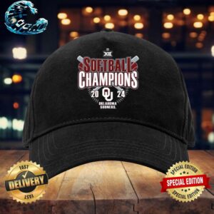 Official Oklahoma Sooners 2024 Big 12 Softball Conference Tournament Champions Classic Cap Snapback Hat