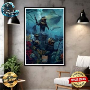 Official Poster 20000 Leagues Under The Sea By Karl Fitzgerald Home Decor Poster Canvas