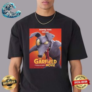 Official Poster Bowen Yang As Nolan The Garfield Movie 2024 Exclusively In Movie Theaters Classic T-Shirt