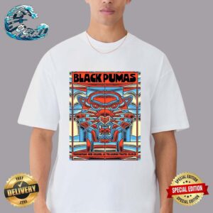 Official Poster For Black Pumas Performance In New Orleans LA On May 4 2024 With Special Guest Thebrosfresh Unisex T-Shirt