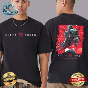 Official Poster For Sleep Token At Red Rocks Amphitheater In Colorado On May 12th 2024 Two Sides Print Premium T-Shirt