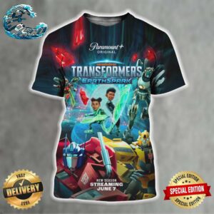 Official Poster For Transformers EarthSpark Premiering June 7 On Paramount All Over Print Shirt