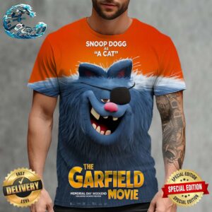 Official Poster Snoop Dogg As A Cat The Garfield Movie 2024 Exclusively In Movie Theaters All Over Print Shirt