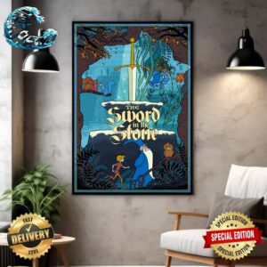 Official Poster The Sword In The Stone By Matt Griffin Wall Decor Poster Canvas