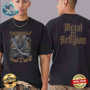 Official Powerwolf Wolf vs Angel Metal Is Heligion Two Sides Classic T-Shirt