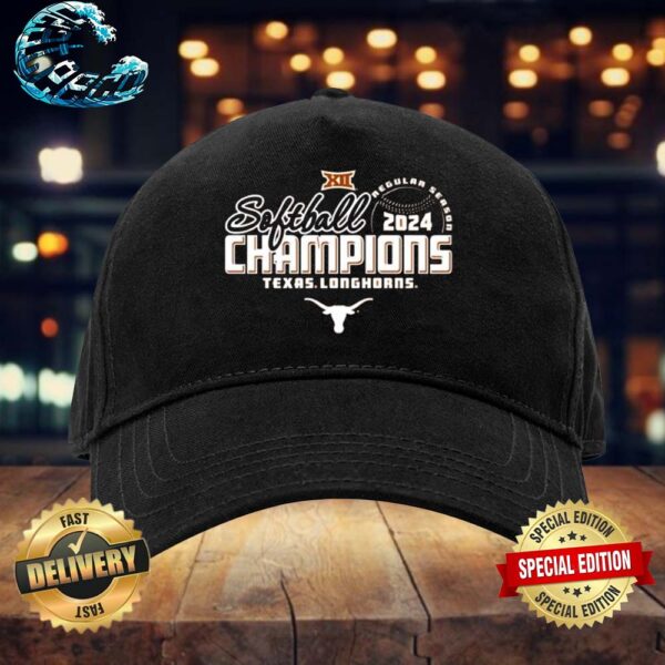 Official Texas Longhorns 2024 Big 12 Softball Regular Season Champions Classic Cap Snapback Hat