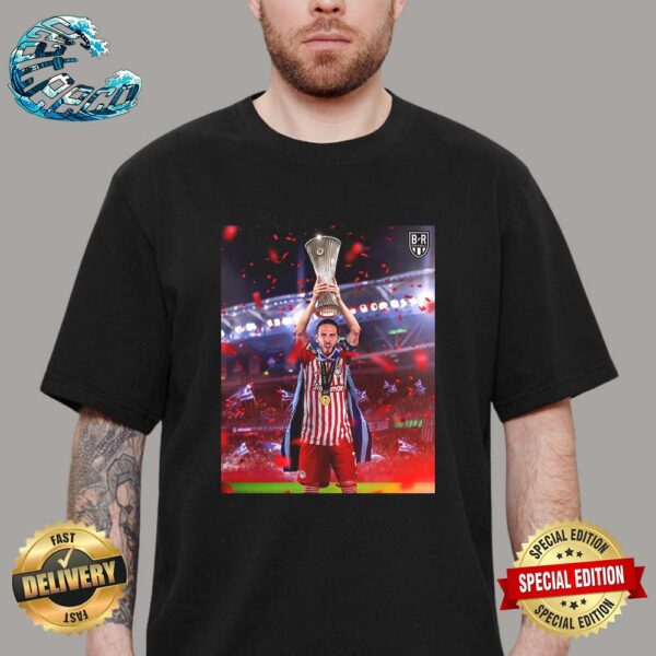 Olympiakos FC Beat Fiorentina To Win The UEFA Europa Conference League 2024 Premium T-Shirt