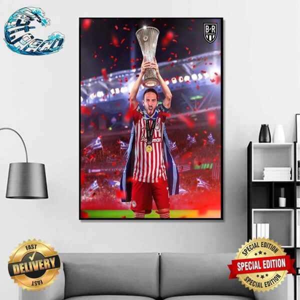 Olympiakos FC Beat Fiorentina To Win The UEFA Europa Conference League 2024 Wall Decor Poster Canvas